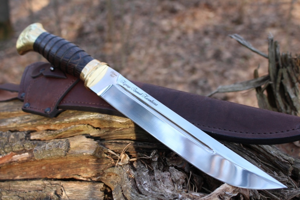 Настоящий Пластунский Нож, Нержавеющая Кованая Сталь (95X18). Обзор